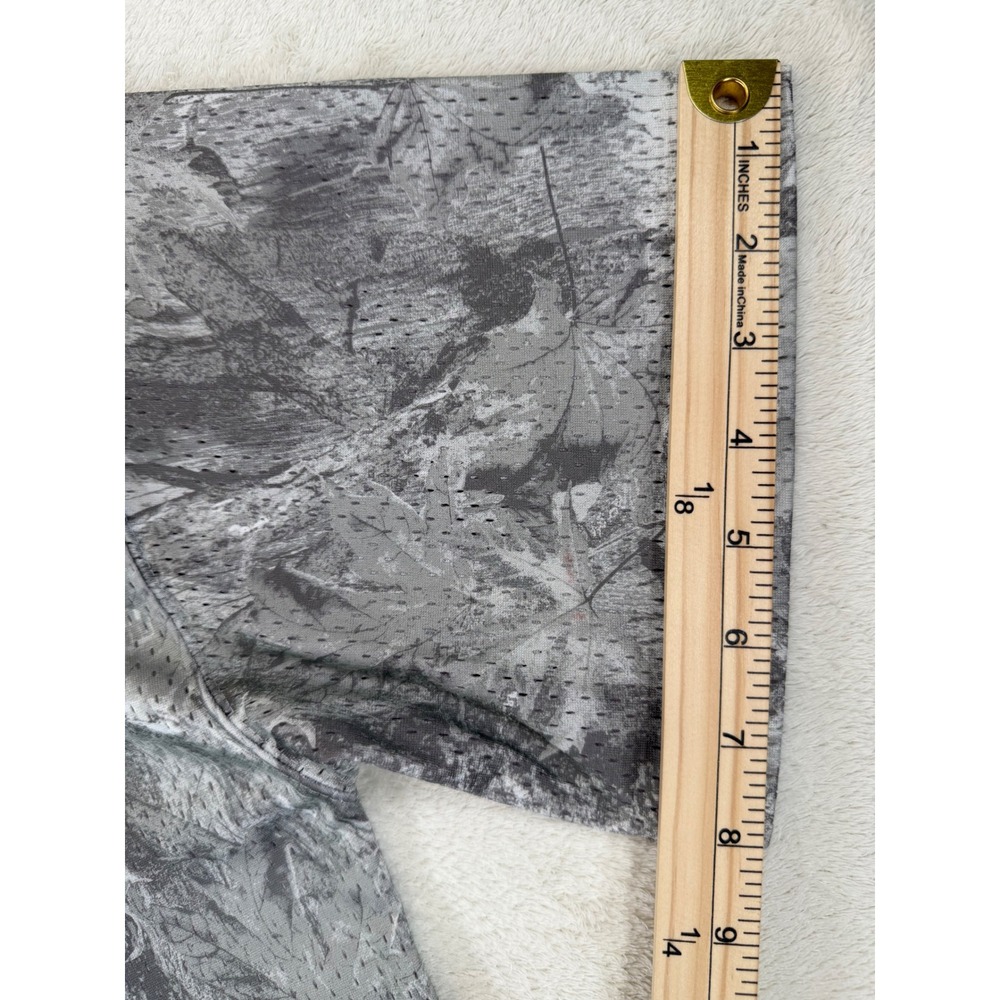 Hollister Mens Grey Camo Mesh Jersey T-Shirt Baggy Fit Graphic 19 V-Neck M - Picture 14 of 14